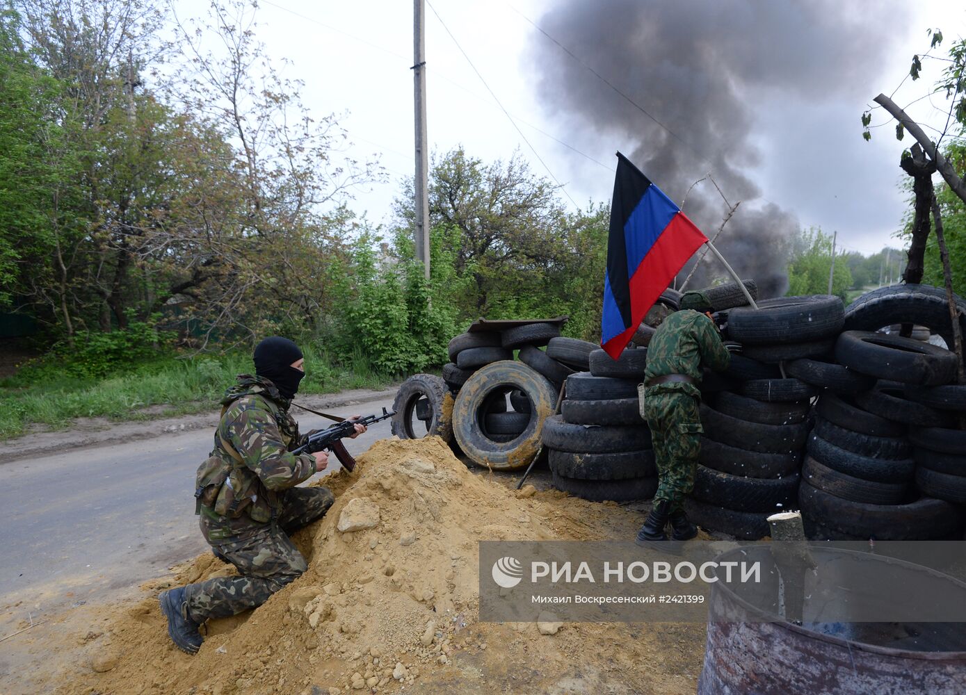 Украинские военные начали штурм города Славянска