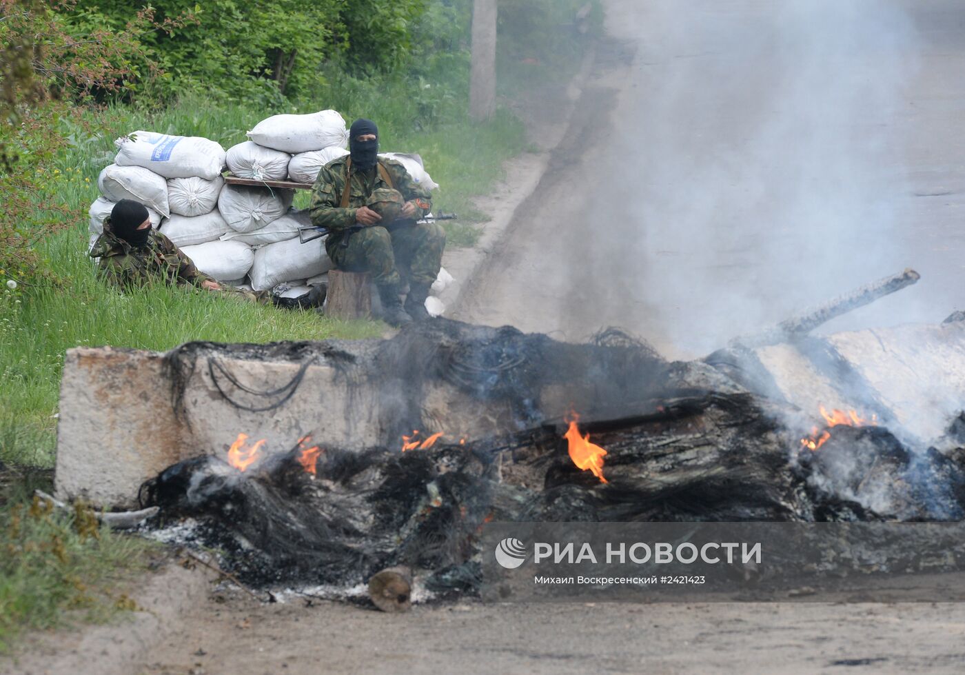 Украинские военные начали штурм города Славянска