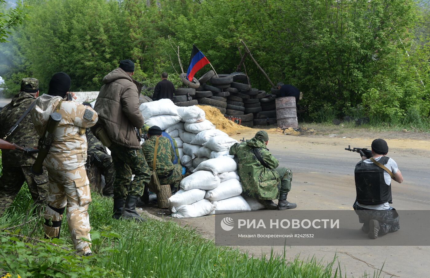 Украинские военные начали штурм города Славянска