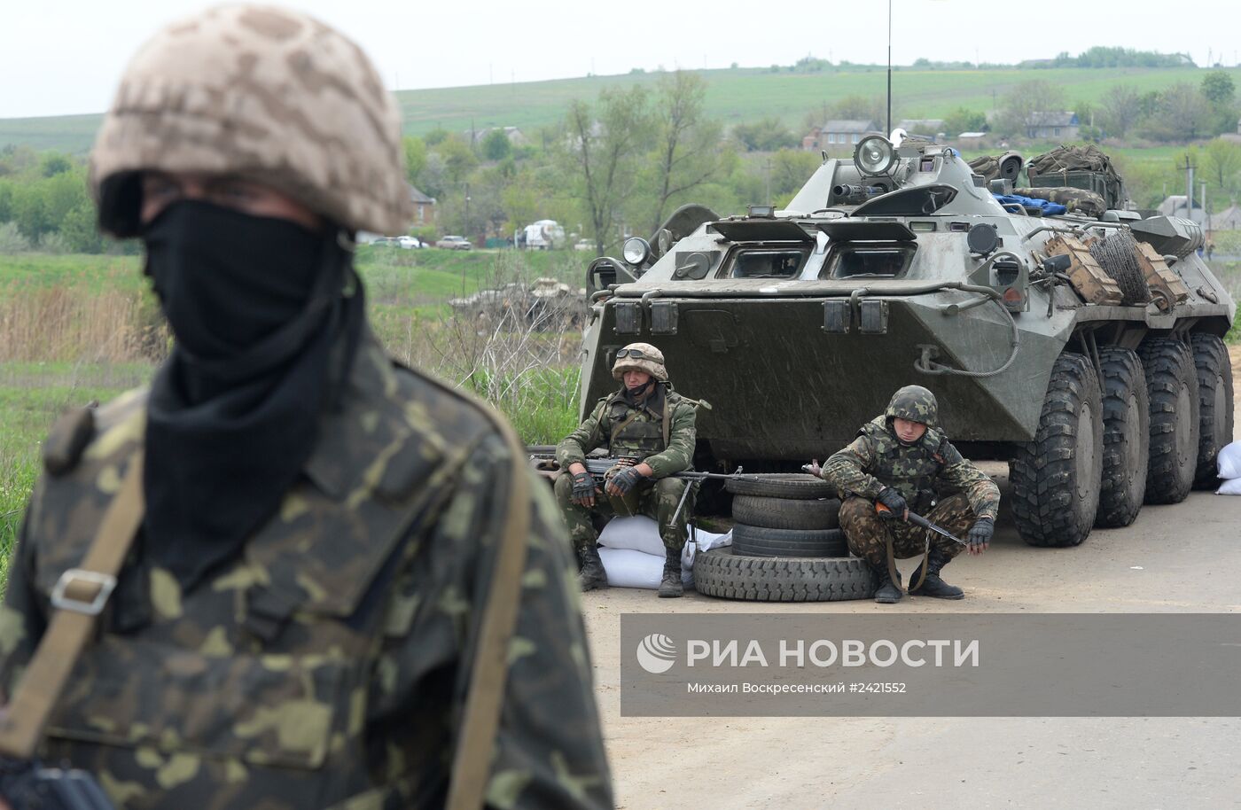 Украинские военные начали штурм города Славянска