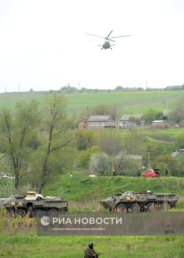 Украинские военные начали штурм города Славянска