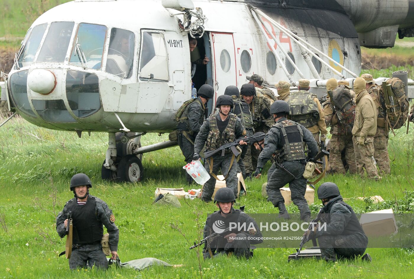 Украинские военные начали штурм города Славянска