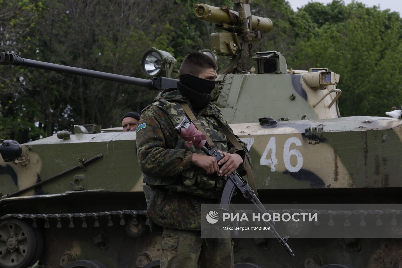 Украинские военные начали штурм города Славянска