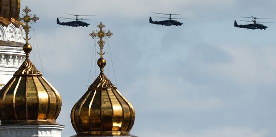 Репетиция воздушной части Парада Победы