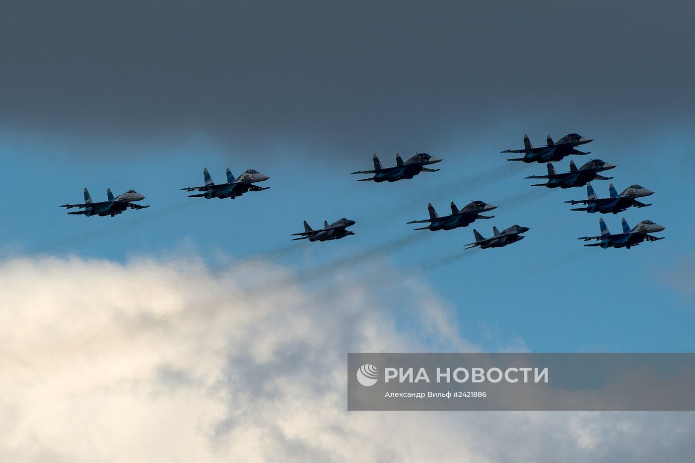 Репетиция воздушной части Парада Победы