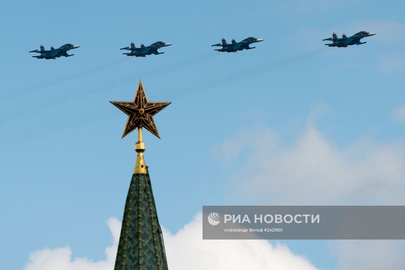 Репетиция воздушной части Парада Победы