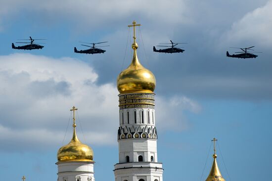 Репетиция воздушной части Парада Победы