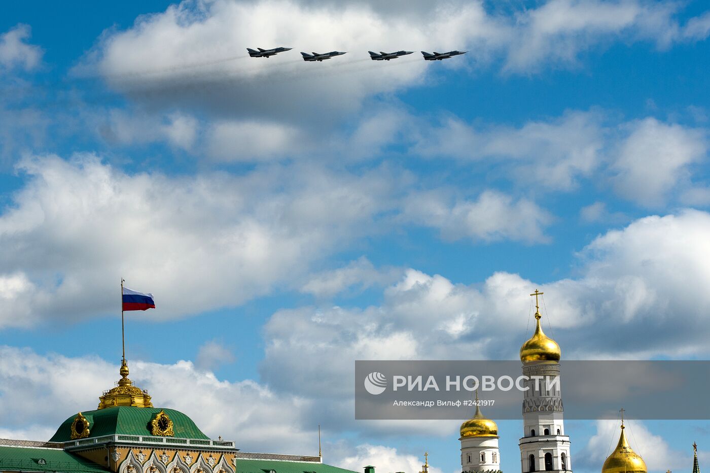 Репетиция воздушной части Парада Победы