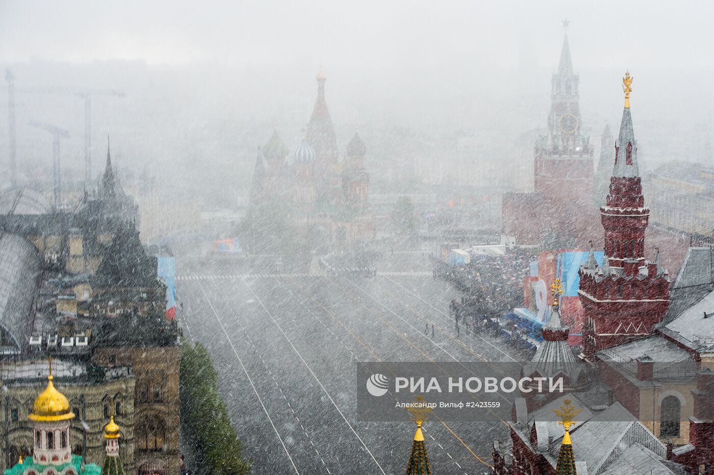 Генеральная репетиция Парада Победы