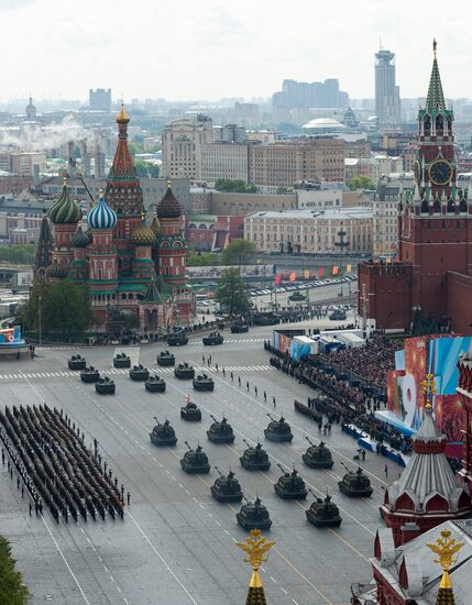 Генеральная репетиция Парада Победы