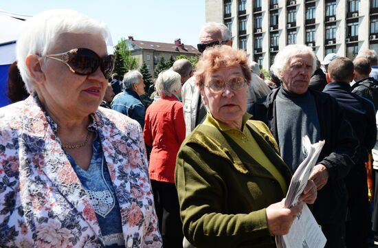 Подготовка к референдуму 11 мая в Донецкой области