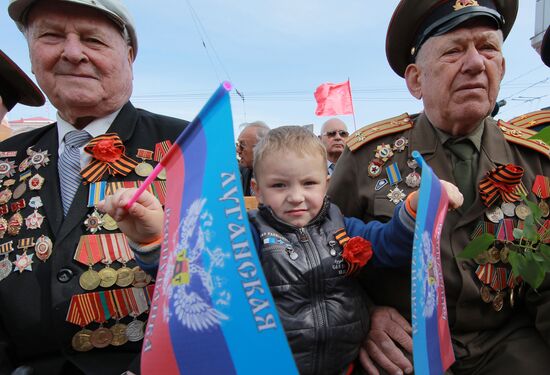 Праздничные мероприятия, посвященные 9 мая в Луганске