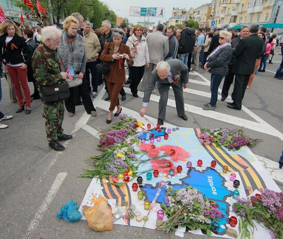 Праздничные мероприятия, посвященные 9 мая в Луганске