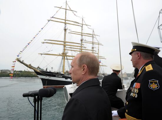 В.Путин принял участие в торжественных мероприятиях, посвященных 69-й годовщине Победы в ВОВ и 70-летию освобождения Севастополя