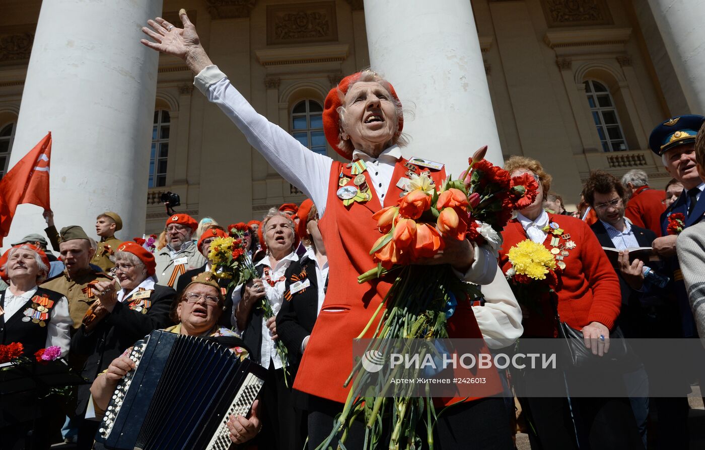 Празднование Дня Победы в Москве