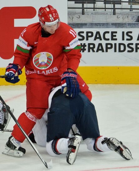 Хоккей. Чемпионат мира. Матч Белоруссия - США