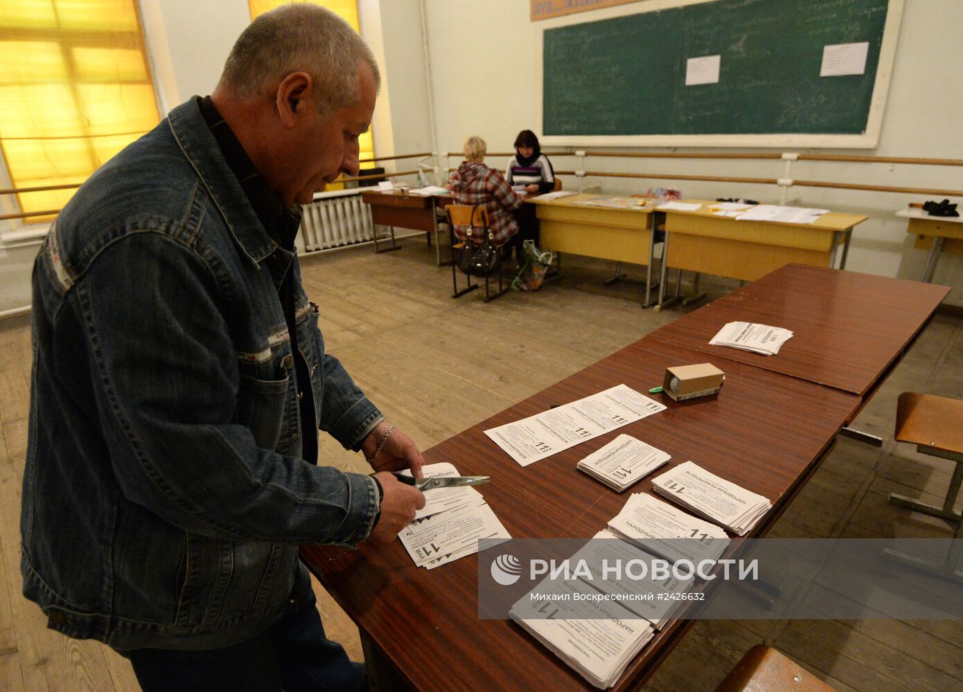 Ситуация в Славянске накануне референдума