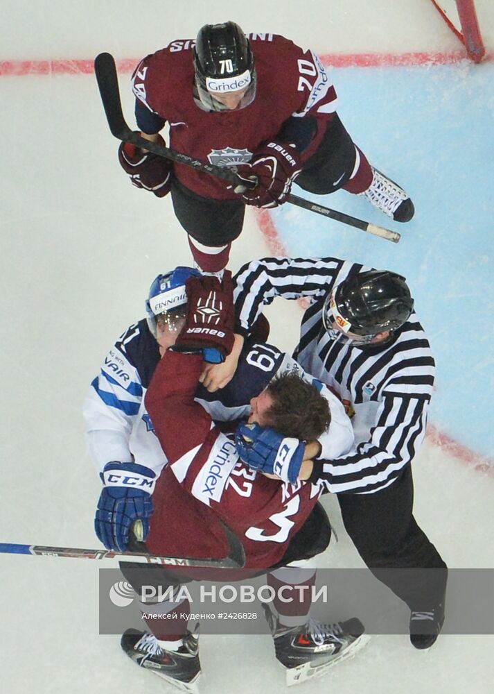 Хоккей. Чемпионат мира. Матч Финляндия - Латвия