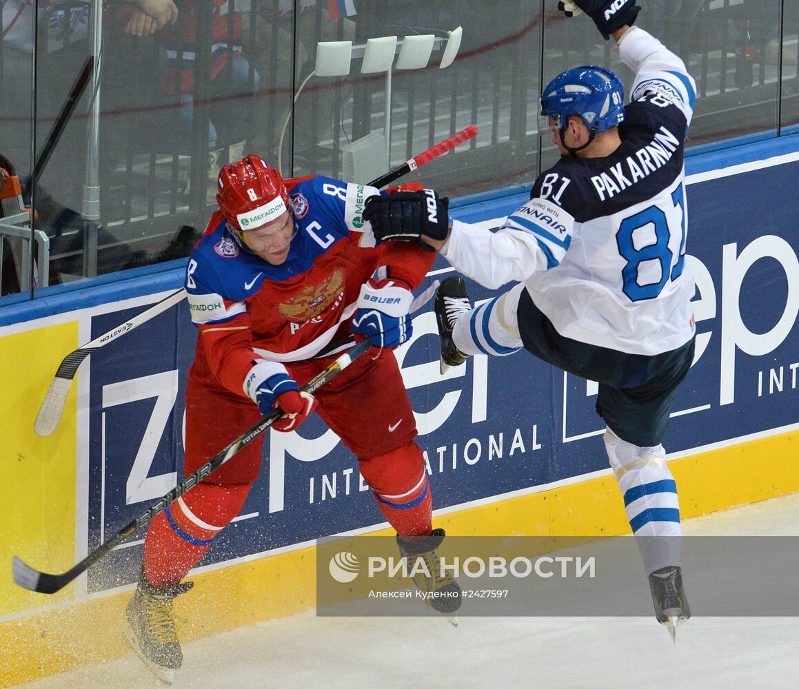Хоккей. Чемпионат мира. Матч Финляндия - Россия
