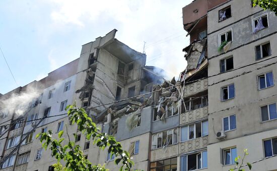 Взрыв в девятиэтажном доме в украинском Николаеве