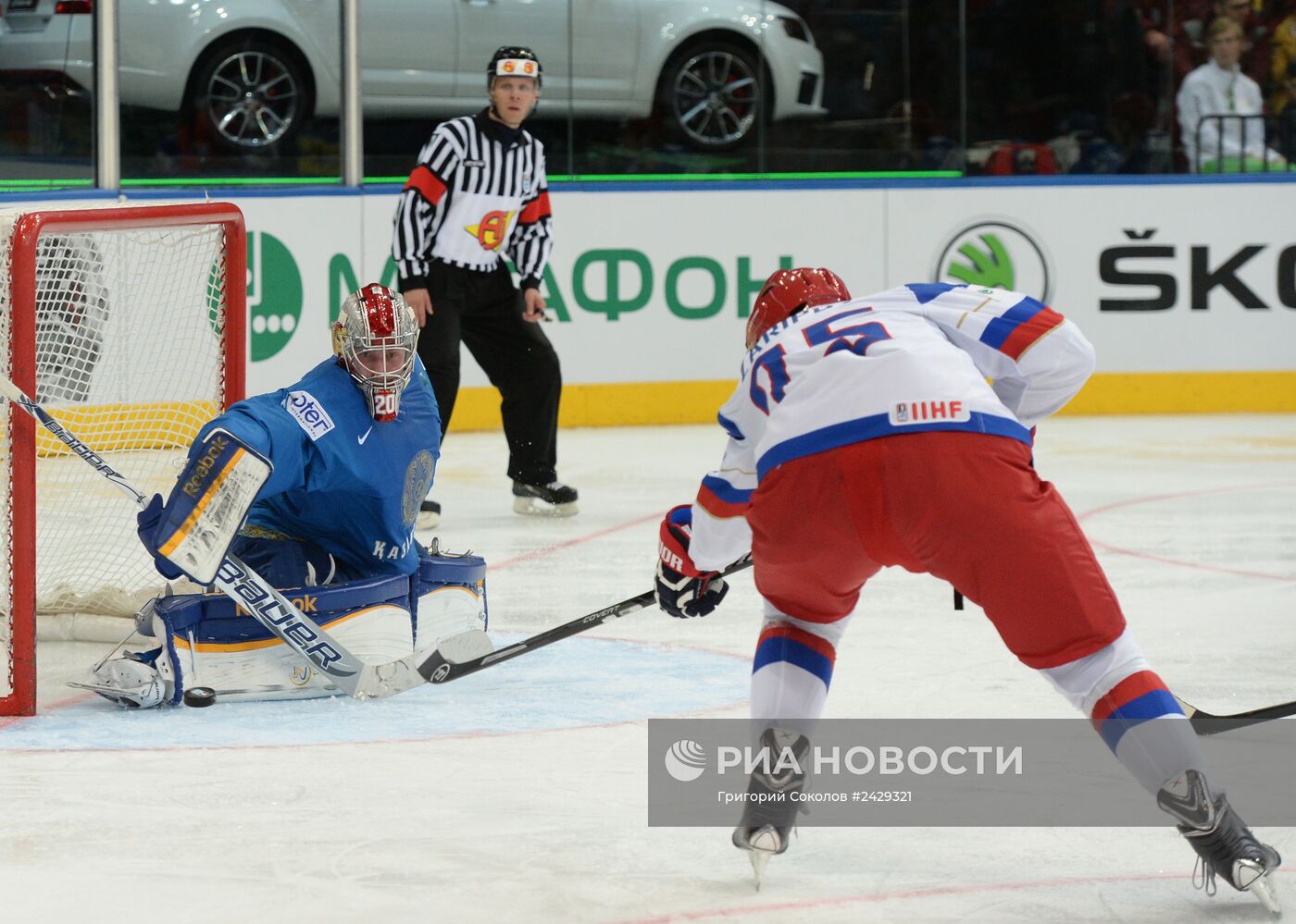 Хоккей. Чемпионат мира. Матч Россия - Казахстан