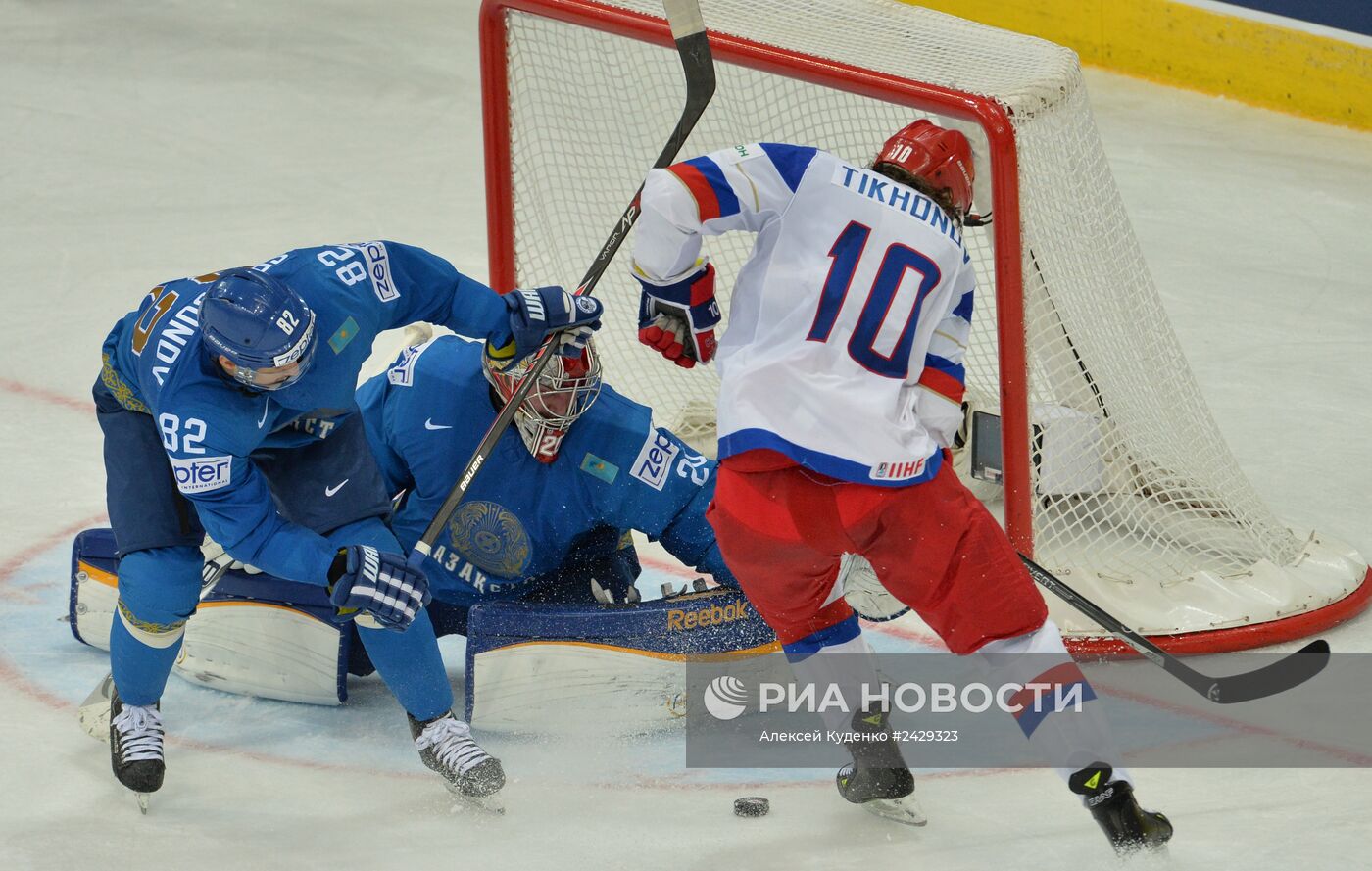 Хоккей. Чемпионат мира. Матч Россия - Казахстан