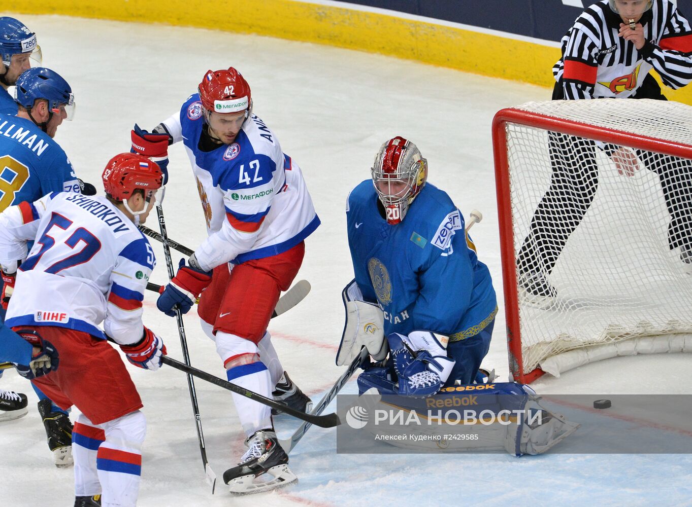 Хоккей. Чемпионат мира. Матч Россия - Казахстан