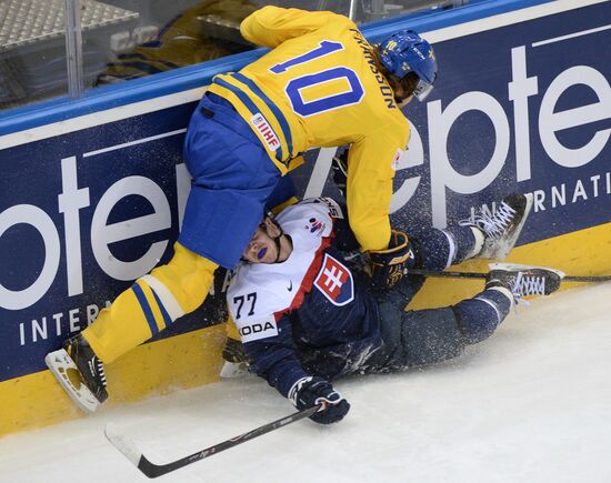 Хоккей. Чемпионат мира. Матч Швеция - Словакия