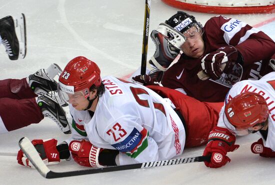 Хоккей. Чемпионат мира. Матч Латвия - Белоруссия