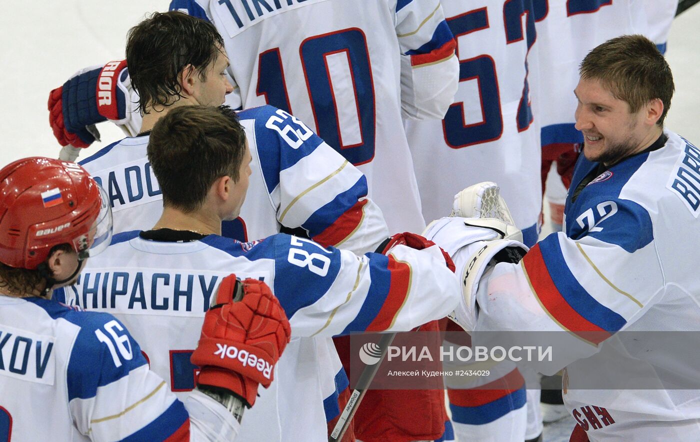 Хоккей. Чемпионат мира. Матч Россия - Белоруссия