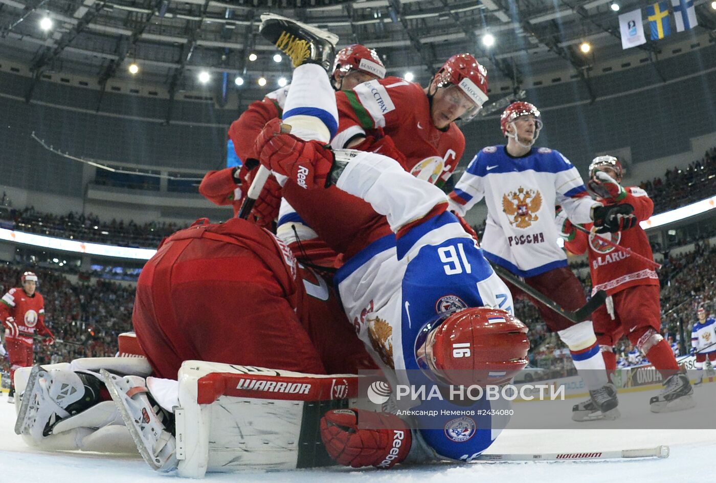 Хоккей. Чемпионат мира. Матч Россия - Белоруссия