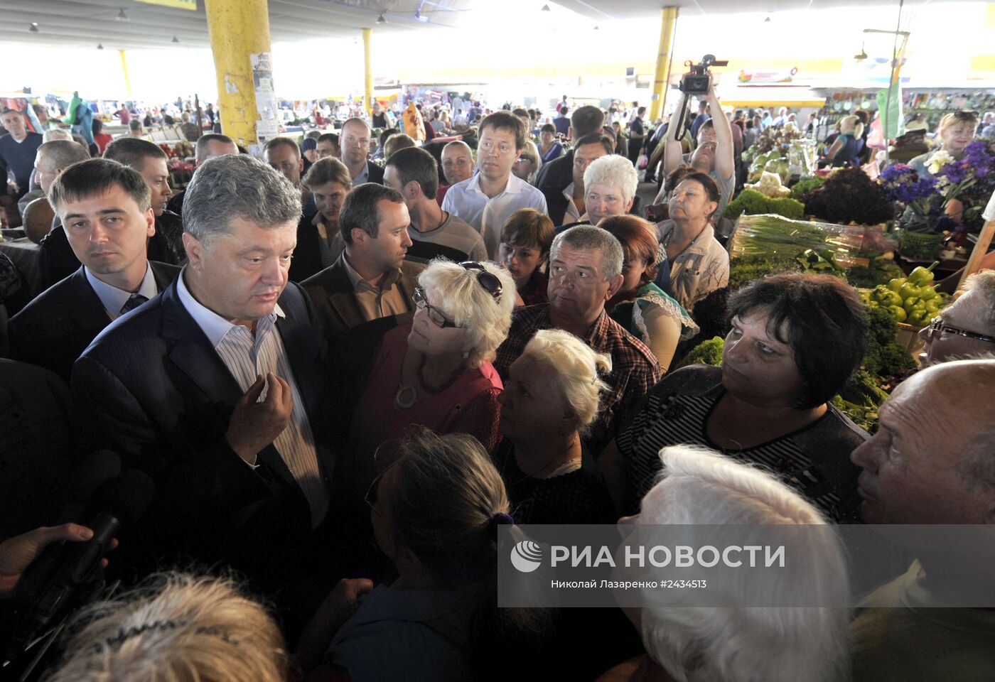Кандидат в президенты Украины П.Порошенко в Одессе