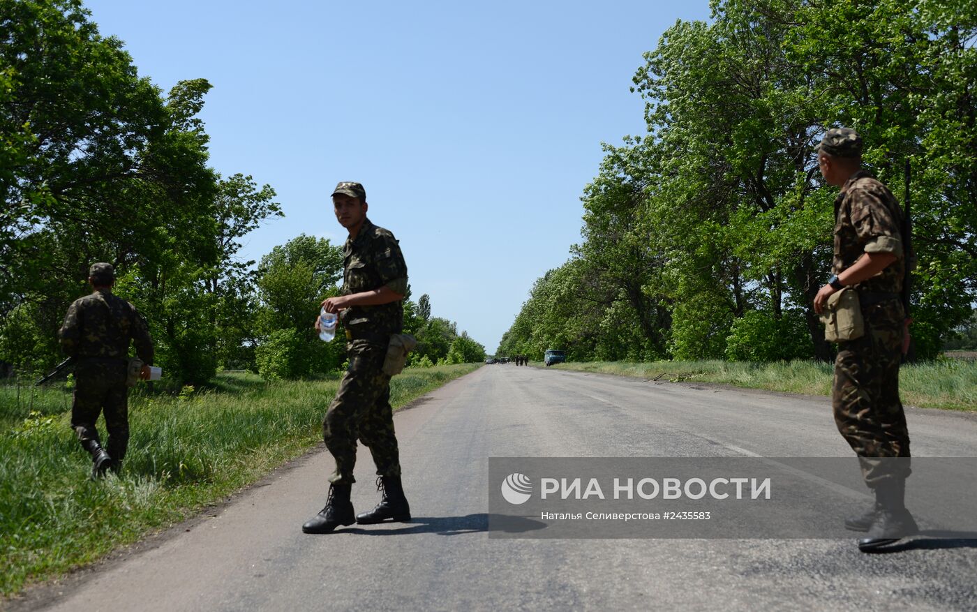 На блокпост Национальной гвардии Украины напали неизвестные