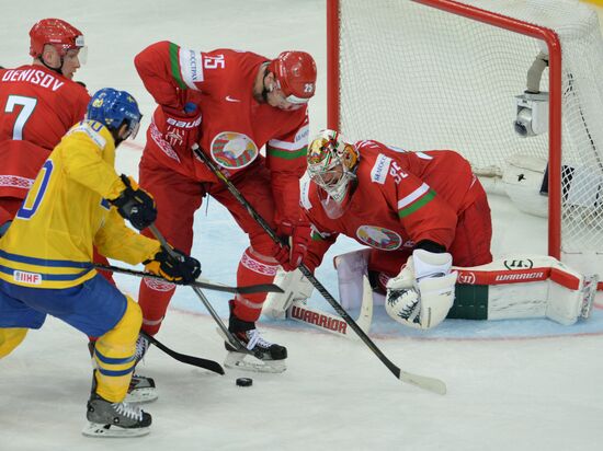 Хоккей. Чемпионат мира. Матч Швеция - Белоруссия