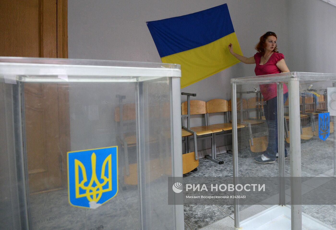 Подготовка избирательных участков к выборам президента Украины