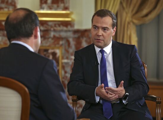 Интервью Дмитрия Медведева телеканалу "Россия"