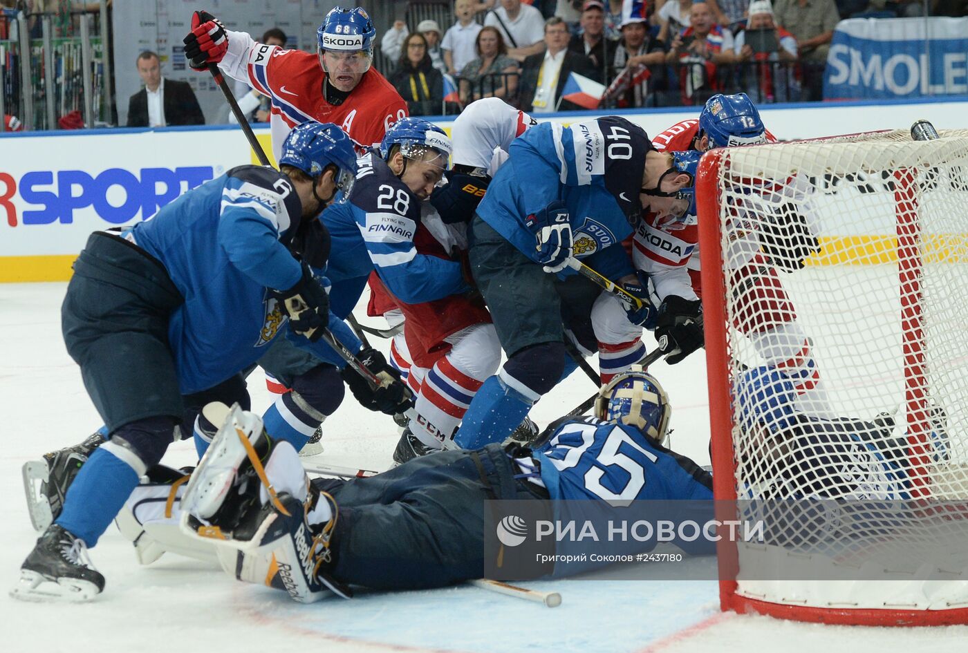 Хоккей. Чемпионат мира. Матч Чехия - Финляндия