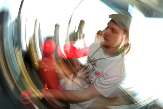 Шоу жонглеров "На высоте" на Останкинской телебашне