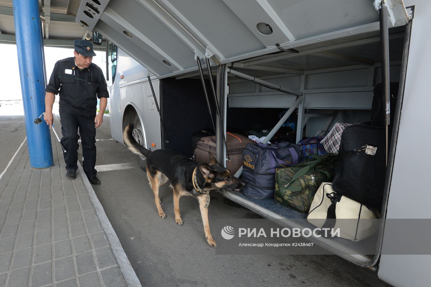 Работа погранзаставы на границе с Казахстаном