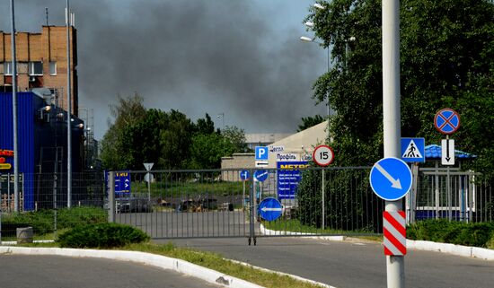 Ситуация в районе международного аэропорта Донецка