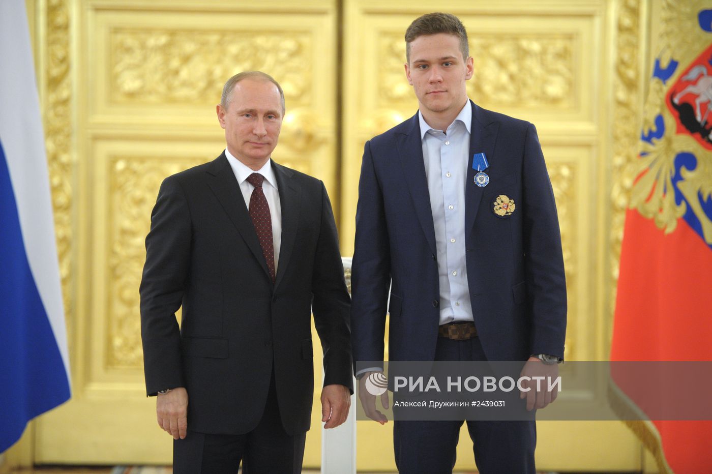 Награждение членов сборной России по хоккею в Кремле