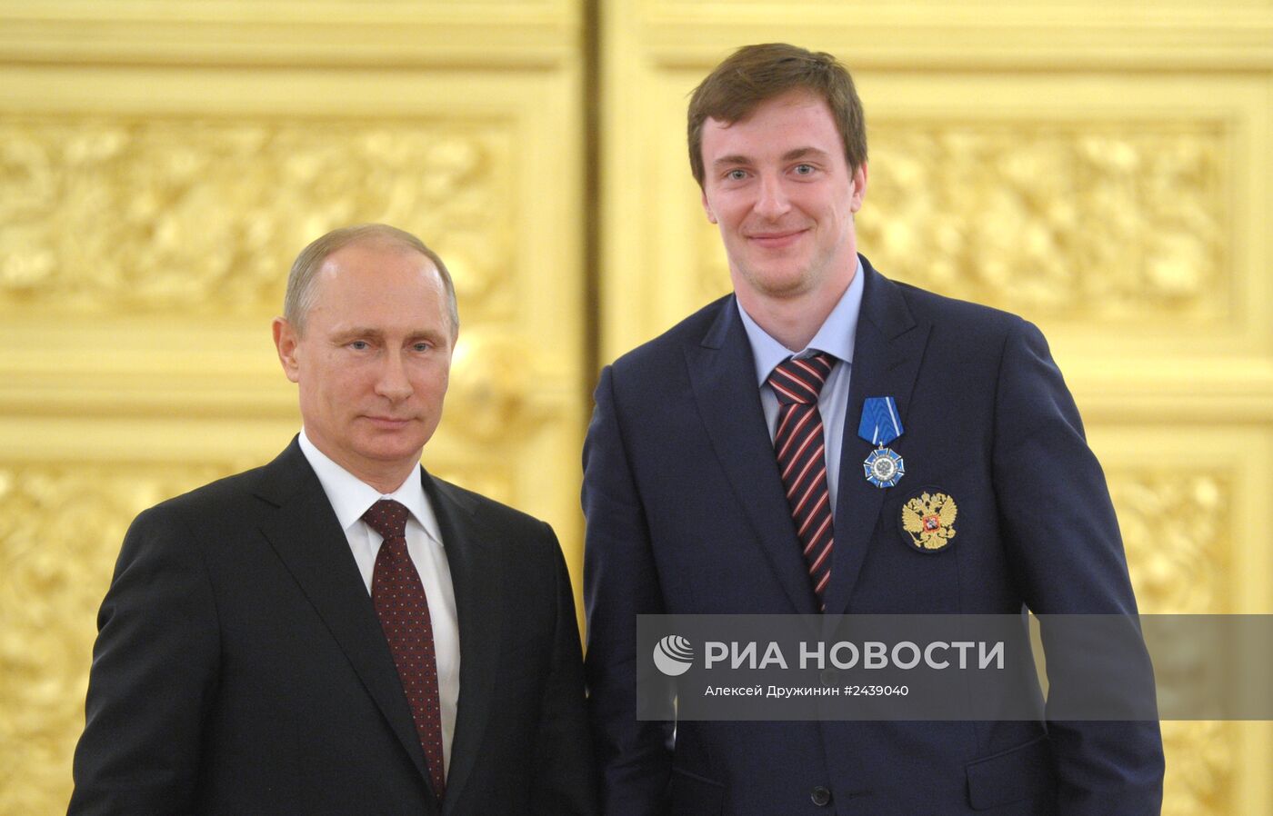 Награждение членов сборной России по хоккею в Кремле