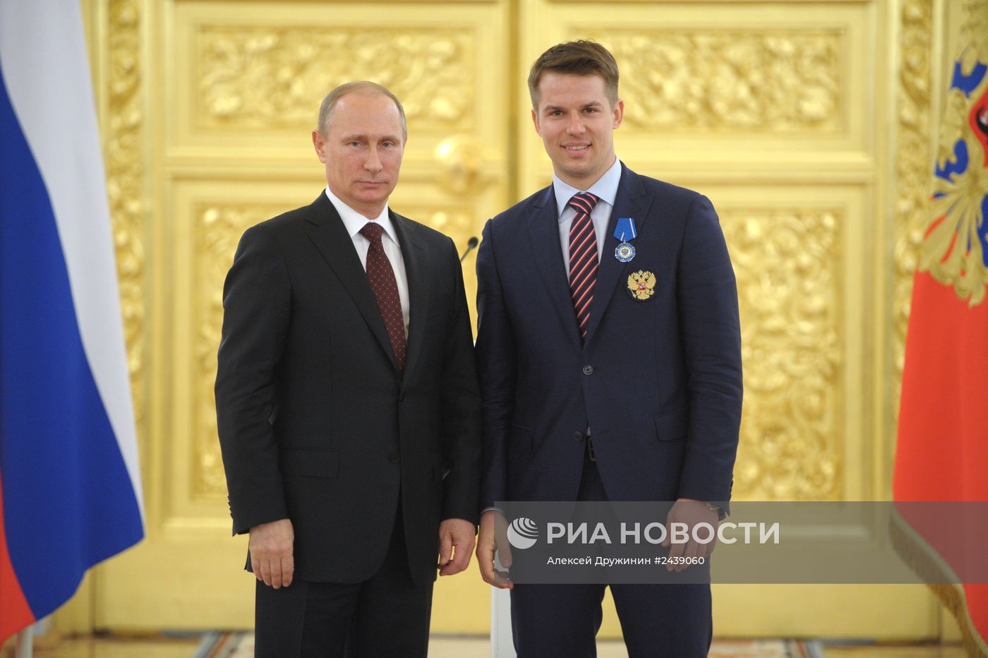 Награждение членов сборной России по хоккею в Кремле