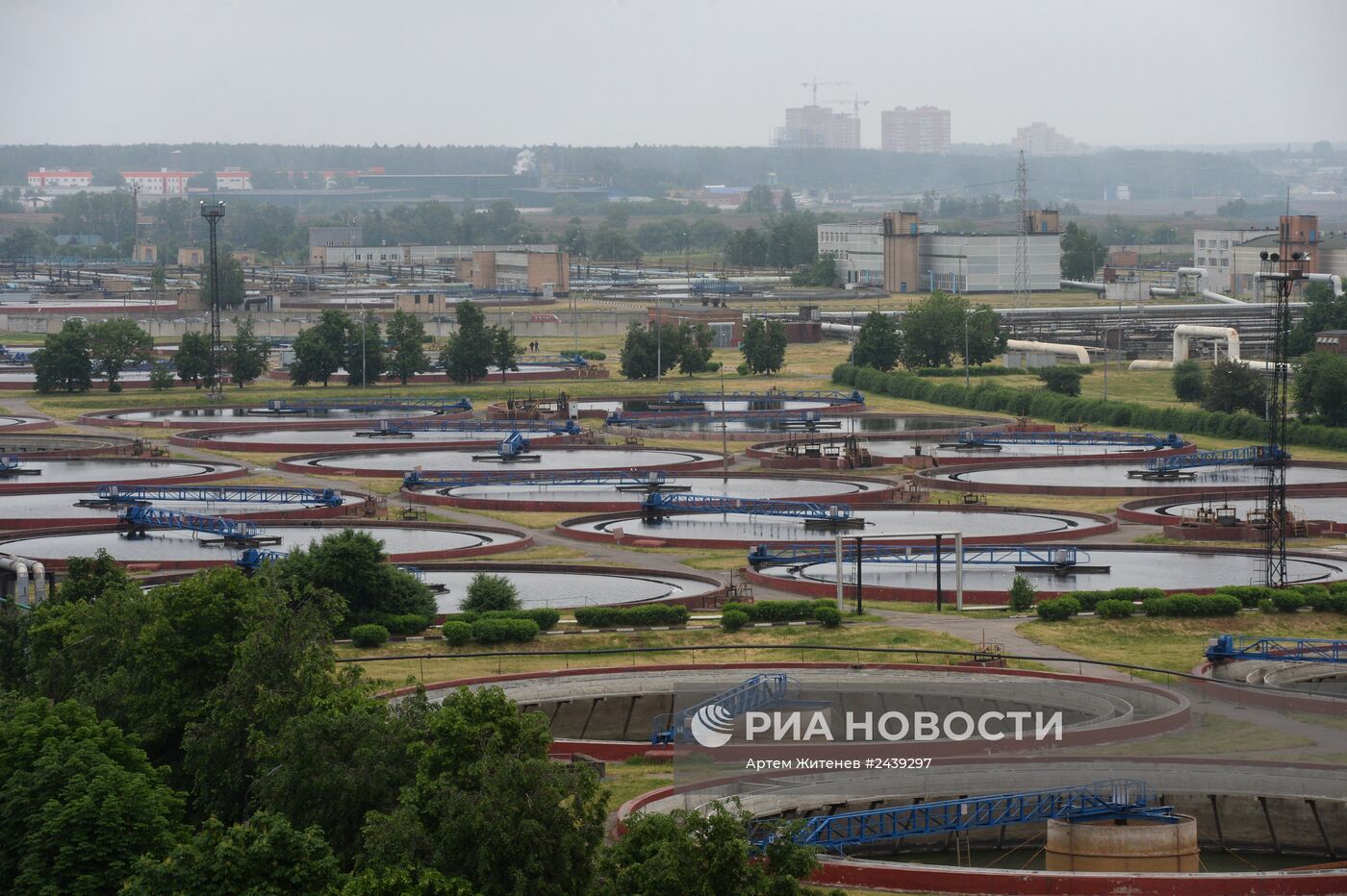 Работа Люберецких очистных сооружений