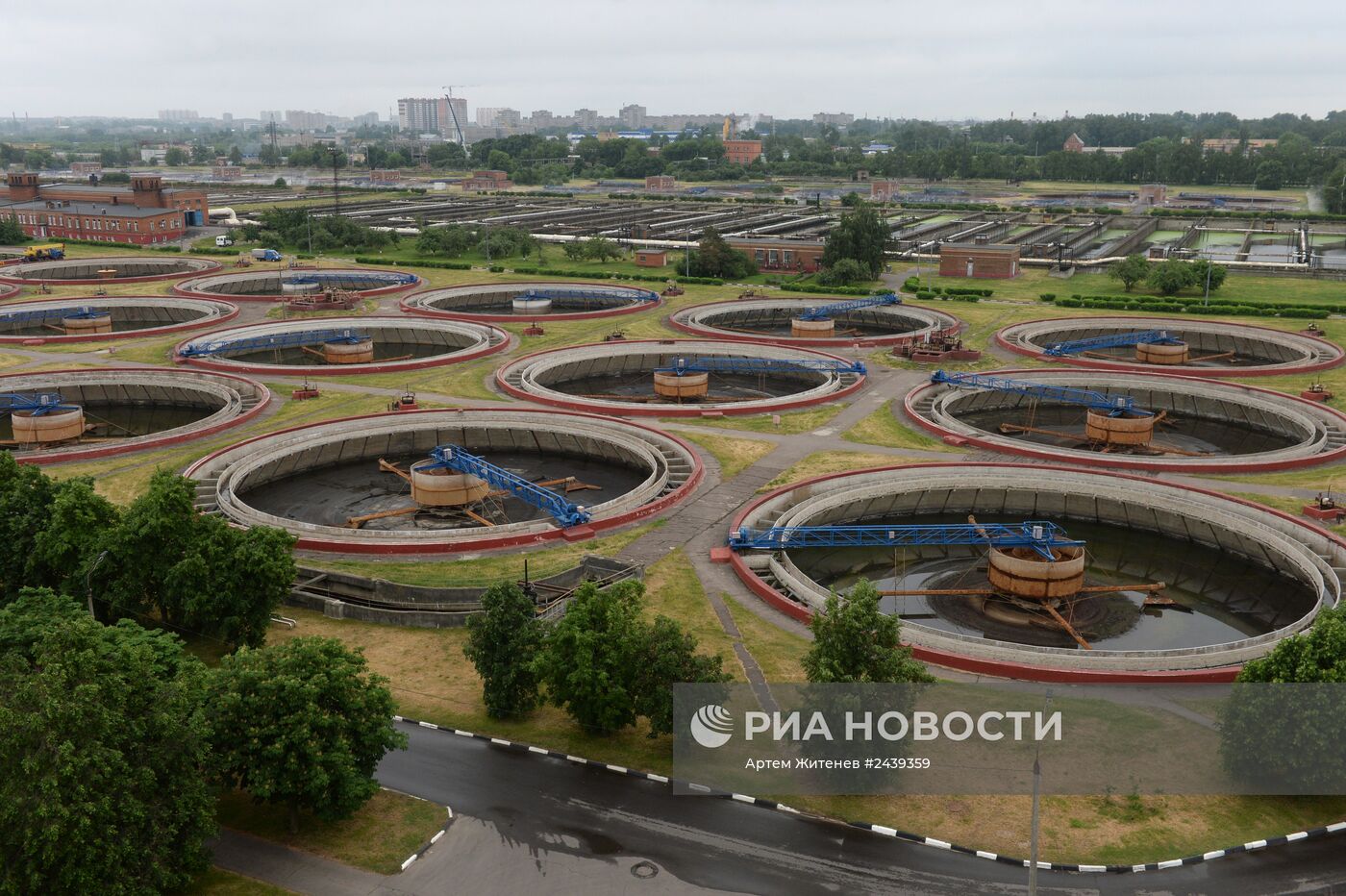 Работа Люберецких очистных сооружений