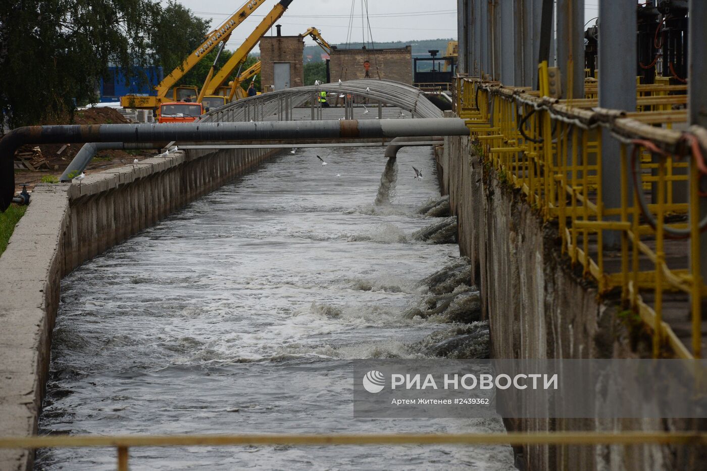 Работа Люберецких очистных сооружений