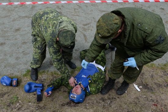 Испытания военнослужащих подразделений специального назначения МВД РФ на право ношения крапового берета