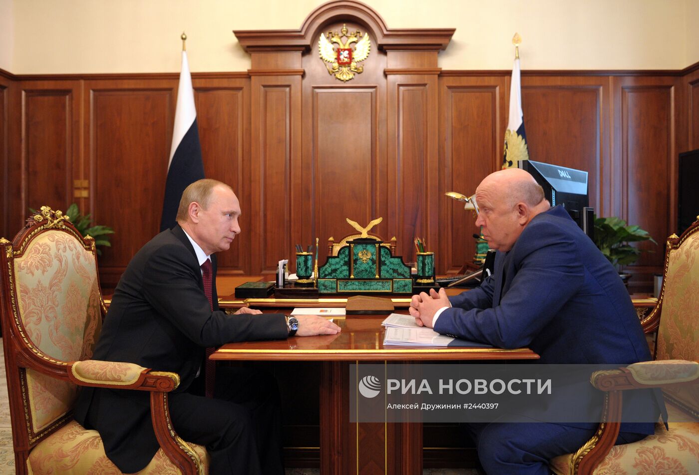 Рабочая встреча В.Путина с В.Шанцевым