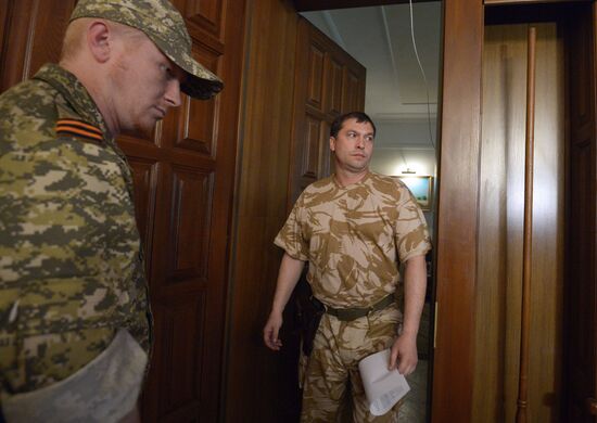 Пресс-конференция представителей Луганской народной республики