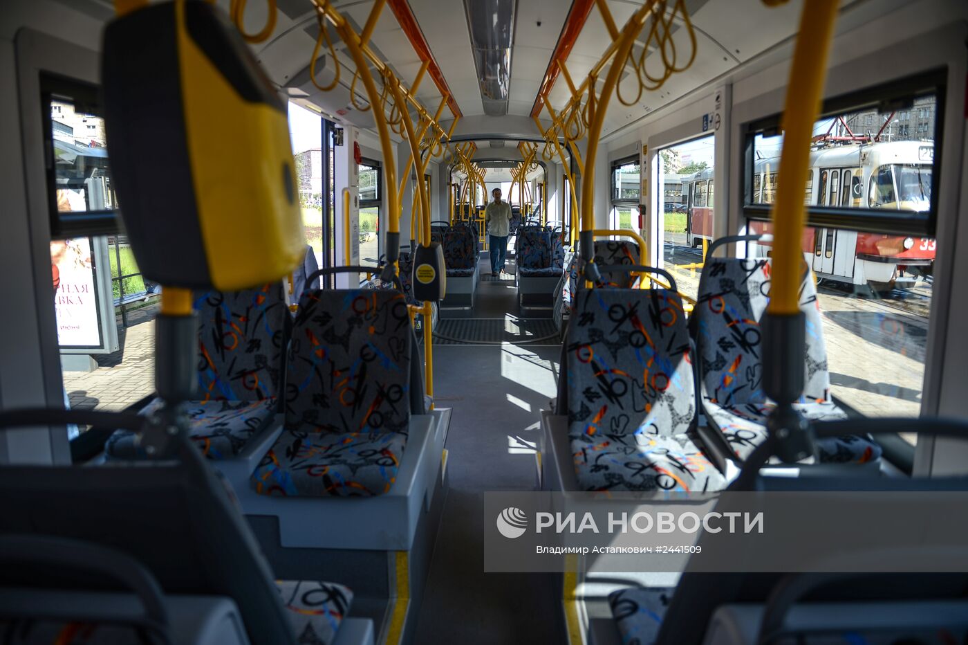 Первый рейс трамвая нового поколения в Москве